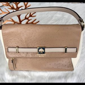 Kate Spade Ostrich Tan / Cream Purse